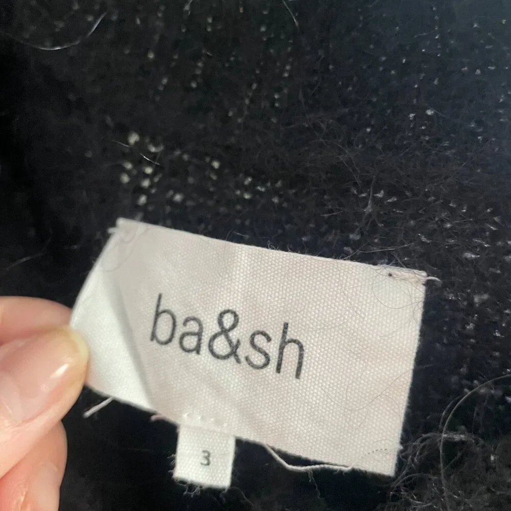 Black ba&sh Wool Cardigan - Picture 3 of 3